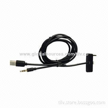 3.5mm USB car audio cable for iPhone 5